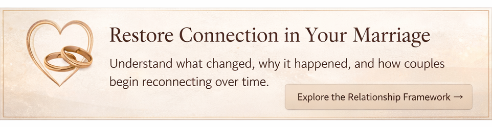 Guide to reconnect emotionally and physically in a marriage after distance or loss of intimacy